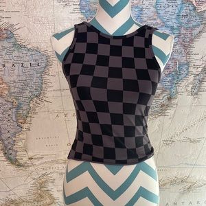 Vans low back high front checkered tank